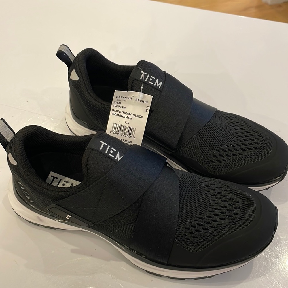 Tiem slipstream black womens cycling shoes